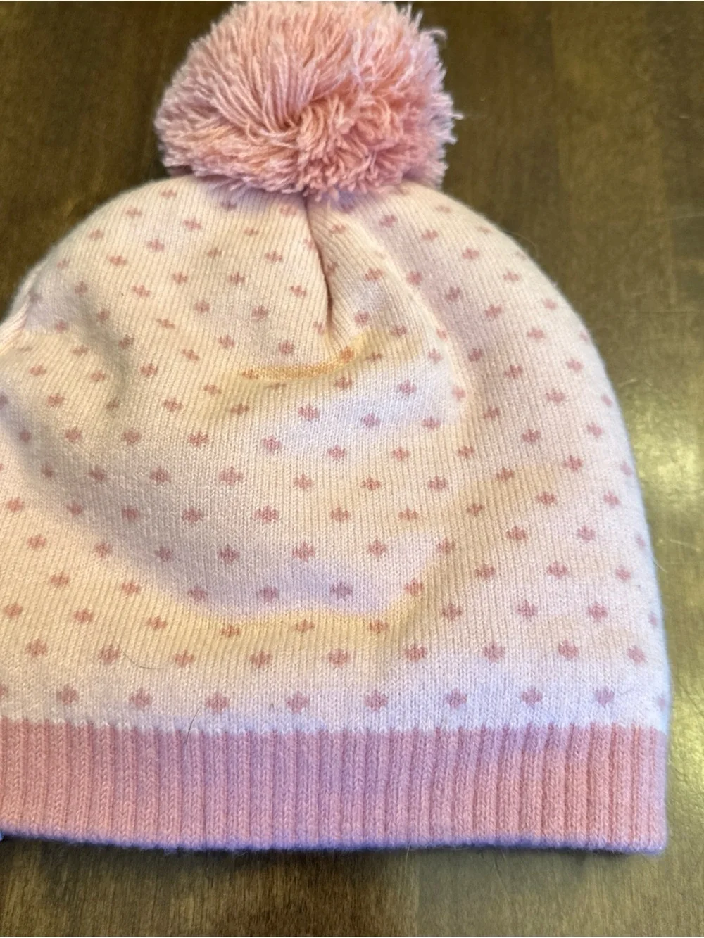 John Deere Toddler Girl Hat Beanie Farm Chicks Pom Pom Cute Fall Winter